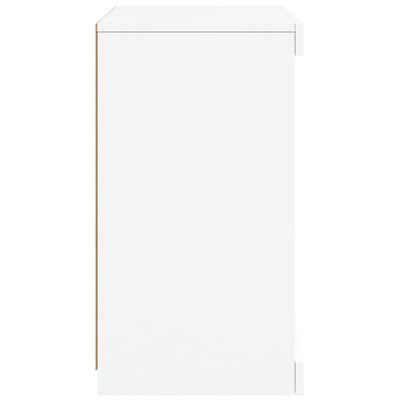 Senkki LED-valoilla valkoinen 41x37x67 cm