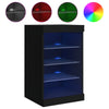 Senkki LED-valoilla musta 41x37x67 cm