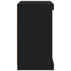 Senkki LED-valoilla musta 41x37x67 cm