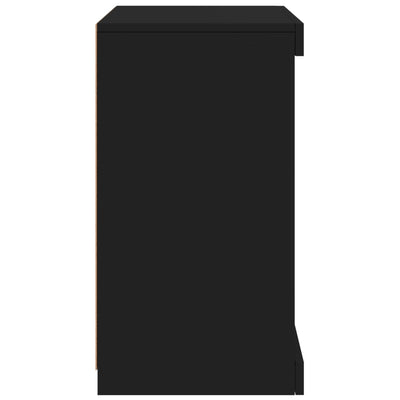 Senkki LED-valoilla musta 41x37x67 cm