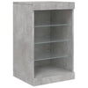 Senkki LED-valoilla betoninharmaa 41x37x67 cm