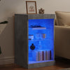 Senkki LED-valoilla betoninharmaa 41x37x67 cm
