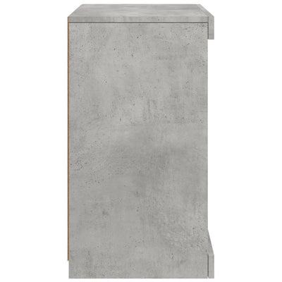 Senkki LED-valoilla betoninharmaa 41x37x67 cm