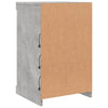 Senkki LED-valoilla betoninharmaa 41x37x67 cm
