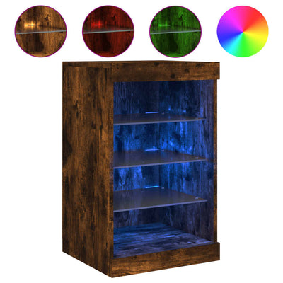 Senkki LED-valoilla savutammi 41x37x67 cm