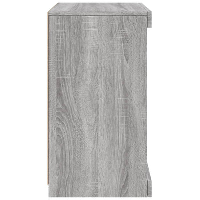 Senkki LED-valoilla harmaa Sonoma 41x37x67 cm