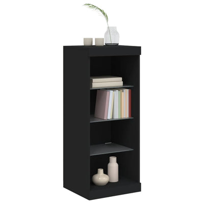 Senkki LED-valoilla musta 41x37x100 cm