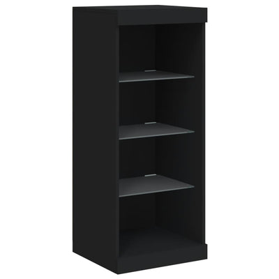 Senkki LED-valoilla musta 41x37x100 cm