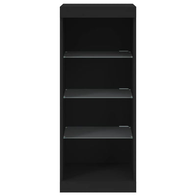 Senkki LED-valoilla musta 41x37x100 cm