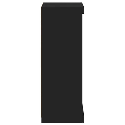 Senkki LED-valoilla musta 41x37x100 cm