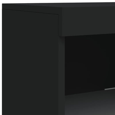 Senkki LED-valoilla musta 41x37x100 cm