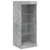 Senkki LED-valoilla betoninharmaa 41x37x100 cm