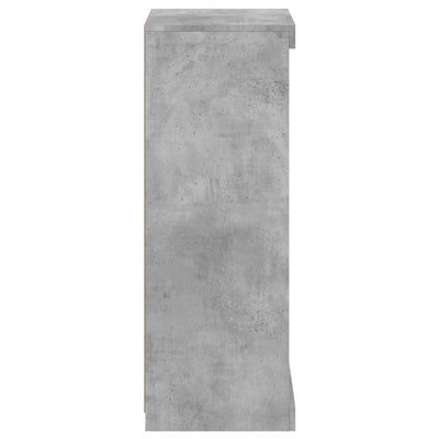 Senkki LED-valoilla betoninharmaa 41x37x100 cm