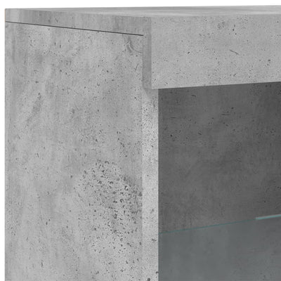 Senkki LED-valoilla betoninharmaa 41x37x100 cm