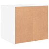 Yöpöytä LED-valoilla 2 kpl valkoinen 50x40x45 cm