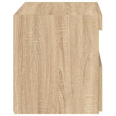 Yöpöytä LED-valoilla Sonoma-tammi 50x40x45 cm