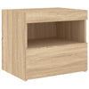 Yöpöydät LED-valoilla 2 kpl Sonoma-tammi 50x40x45 cm