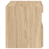 Yöpöydät LED-valoilla 2 kpl Sonoma-tammi 50x40x45 cm