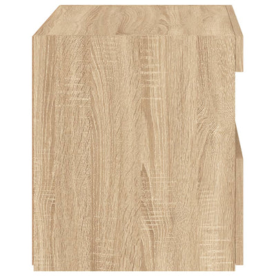 Yöpöydät LED-valoilla 2 kpl Sonoma-tammi 50x40x45 cm