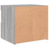 Yöpöytä LED-valoilla harmaa Sonoma 50x40x45 cm