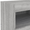 Yöpöytä LED-valoilla harmaa Sonoma 50x40x45 cm