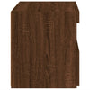 Yöpöydät LED-valoilla 2 kpl ruskea tammi 50x40x45 cm
