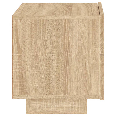 Yöpöytä LED-valoilla Sonoma-tammi 70x36x40,5 cm