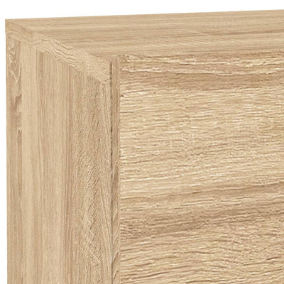 Yöpöytä LED-valoilla Sonoma-tammi 70x36x40,5 cm