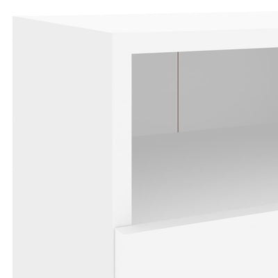 TV-seinäkaapit 2 kpl valkoinen 40x30x30 cm tekninen puu