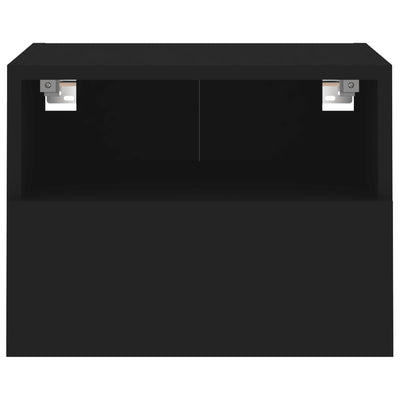 TV-seinäkaappi musta 40x30x30 cm tekninen puu