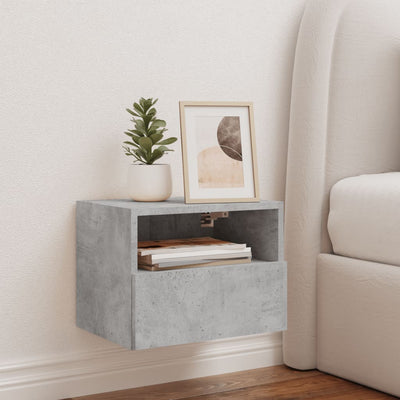 TV-seinäkaapit betoninharmaa 40x30x30 cm tekninen puu