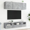 TV-seinäkaapit betoninharmaa 40x30x30 cm tekninen puu