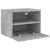 TV-seinäkaapit 2 kpl betoninharmaa 40x30x30 cm tekninen puu