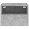TV-seinäkaapit 2 kpl betoninharmaa 40x30x30 cm tekninen puu