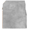 TV-seinäkaapit 2 kpl betoninharmaa 40x30x30 cm tekninen puu