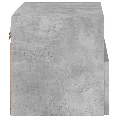 TV-seinäkaapit 2 kpl betoninharmaa 40x30x30 cm tekninen puu