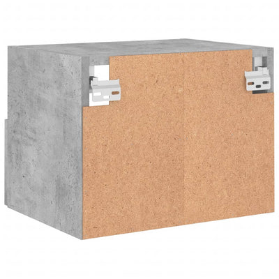 TV-seinäkaapit 2 kpl betoninharmaa 40x30x30 cm tekninen puu