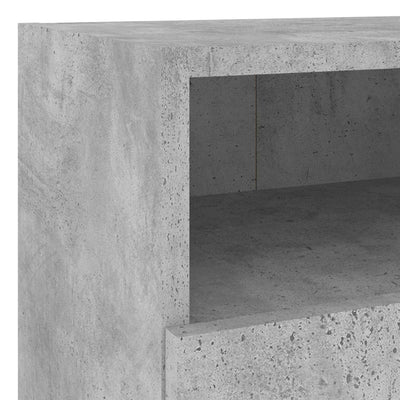 TV-seinäkaapit 2 kpl betoninharmaa 40x30x30 cm tekninen puu