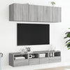 TV-seinäkaapit 2 kpl harmaa Sonoma 40x30x30 cm tekninen puu
