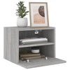 TV-seinäkaapit 2 kpl harmaa Sonoma 40x30x30 cm tekninen puu