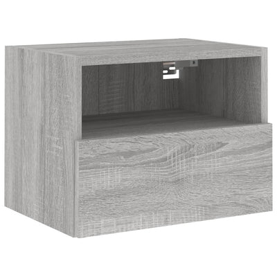 TV-seinäkaapit 2 kpl harmaa Sonoma 40x30x30 cm tekninen puu