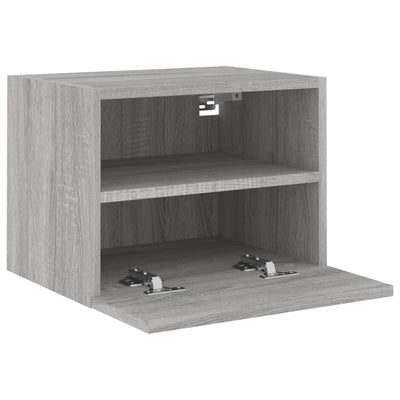 TV-seinäkaapit 2 kpl harmaa Sonoma 40x30x30 cm tekninen puu