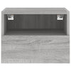 TV-seinäkaapit 2 kpl harmaa Sonoma 40x30x30 cm tekninen puu