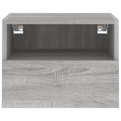 TV-seinäkaapit 2 kpl harmaa Sonoma 40x30x30 cm tekninen puu
