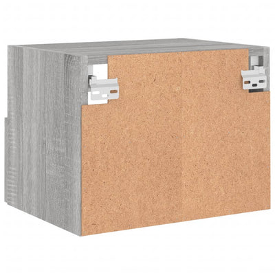 TV-seinäkaapit 2 kpl harmaa Sonoma 40x30x30 cm tekninen puu