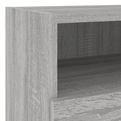 TV-seinäkaapit 2 kpl harmaa Sonoma 40x30x30 cm tekninen puu
