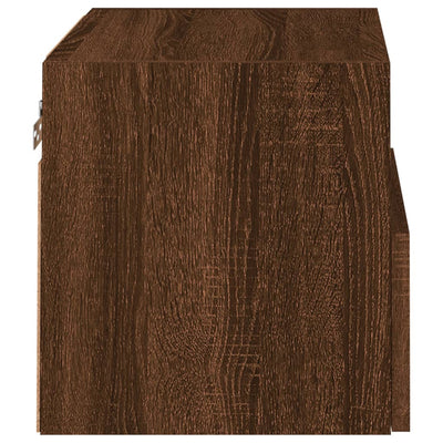 TV-seinäkaapit 2 kpl ruskea tammi 40x30x30 cm tekninen puu
