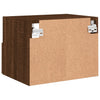 TV-seinäkaapit 2 kpl ruskea tammi 40x30x30 cm tekninen puu
