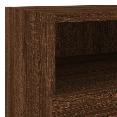 TV-seinäkaapit 2 kpl ruskea tammi 40x30x30 cm tekninen puu