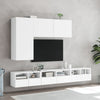 TV-seinäkaapit 2 kpl valkoinen 60x30x30 cm tekninen puu